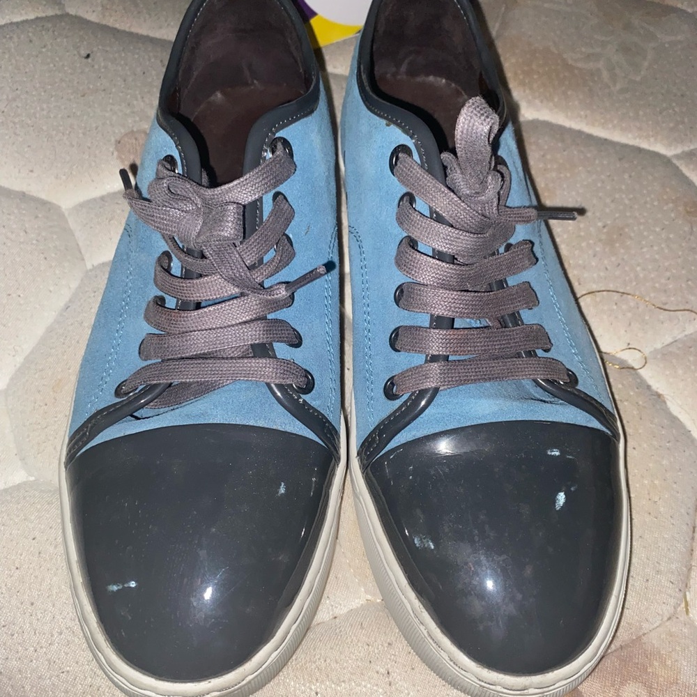 Lanvin Blue and Black Men's Sneakers